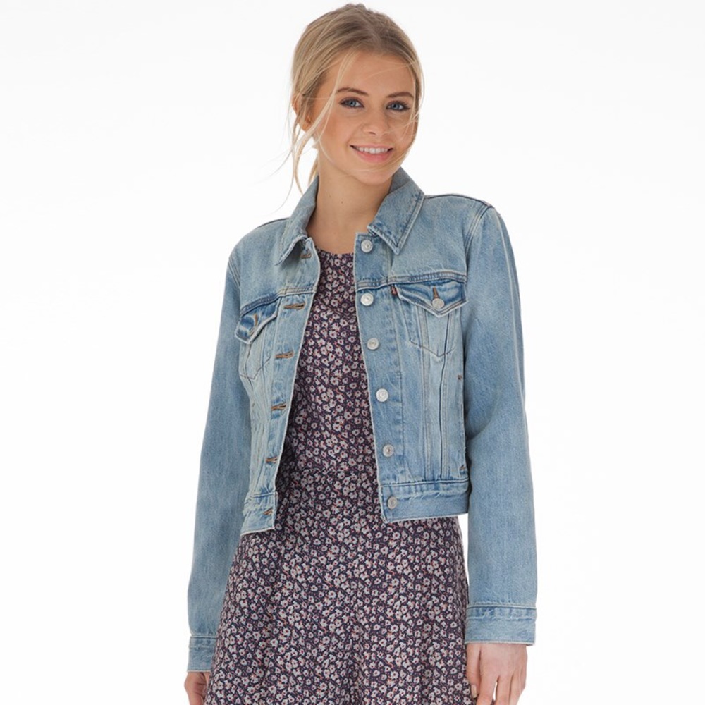 Levi’s Light Blue Denim Jacket Levi Size S Small - Picture 7 of 8